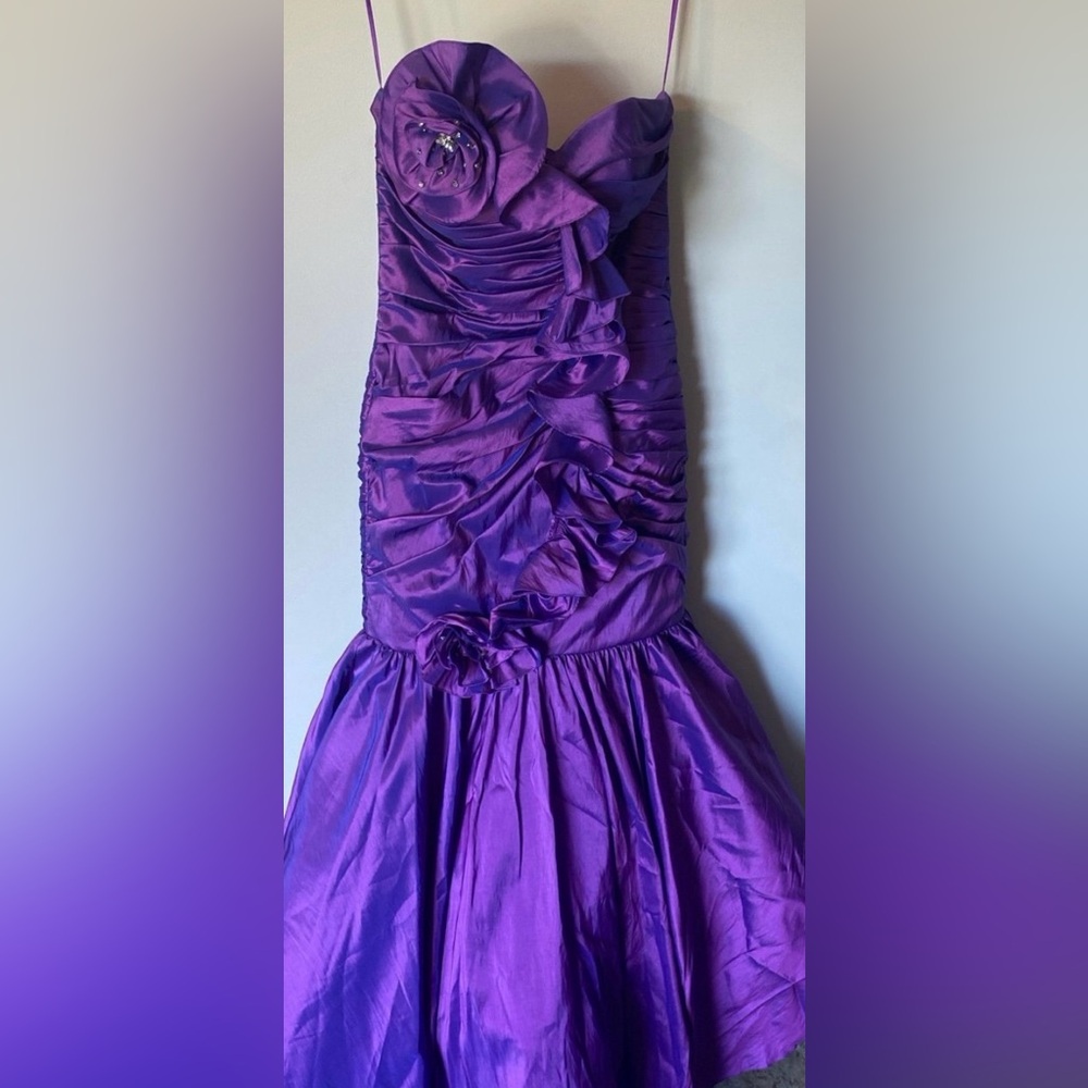 Brand new long strapless mermaid style dress